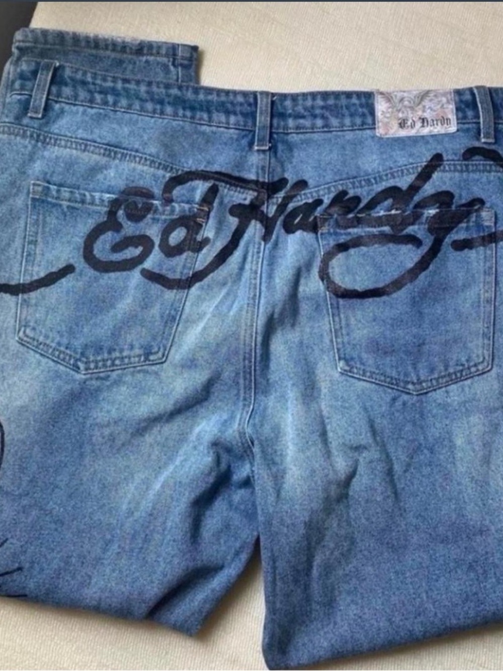 Ed Hardy “ Death Before Dishonor “ Denim Jeans sz38